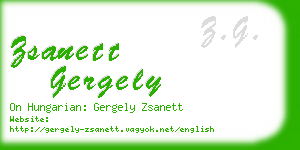 zsanett gergely business card
